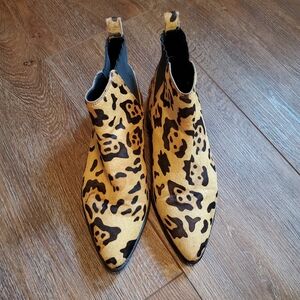 ASOS Animal Print Ankle Boots